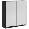 vidaXL Szafka z lustrem Czarny Dąb 64 x 20 x 67 cm Drewno inżynieryjne