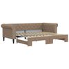 vidaXL Sofa rozsuwana, cappuccino, 90x200 cm, sztuczna sk&oacute;ra