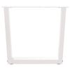 vidaXL Nogi do stolika kawowego w kształcie litery V 2 szt. Białe 50x(42-43,3) cm Stal