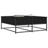 vidaXL Stolik kawowy, czarny, 100x99x40 cm, materiał drewnopochodny
