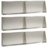 vidaXL Mur oporowy 6 szt. 80 x 12 x 30 cm Stal nierdzewna srebrny