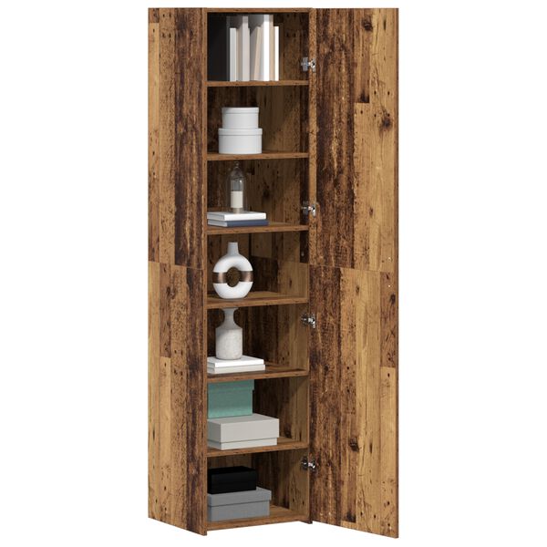 vidaXL Highboard Stare drewno 45 x 42,5 x 185 cm