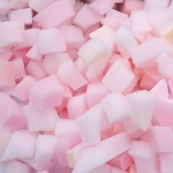 vidaXL Rozdrobnione wypełnienie pianą R&oacute;żowy 5 kg Poliuretan