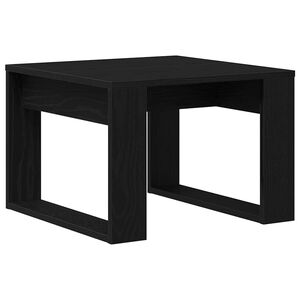 vidaXL Stolik kawowy Czarny Dąb 50 x 50 x 35 cm Drewno inżynieryjne