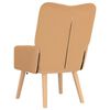 vidaXL fotel Beżowy 63 x 67 x 94 cm Poliester i sklejka