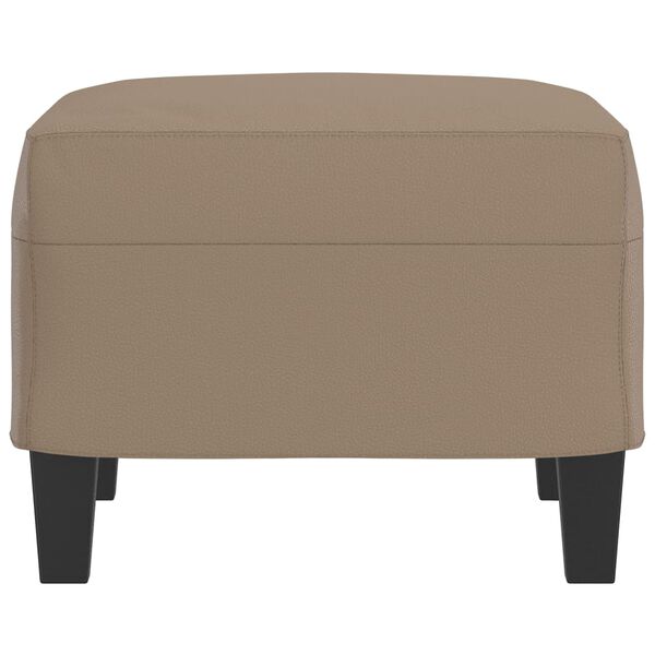 vidaXL Podnóżek, cappuccino, 60x50x41 cm, sztuczna skóra