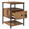 vidaXL Szafka Nocna z szufladą Stare drewno 40 x 42 x 56 cm
