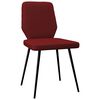 vidaXL Krzesła stołowe, 4 szt., winna czerwień, obite tkaniną