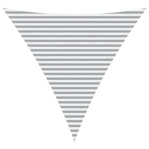 vidaXL Żagiel przeciwsłoneczny Jasnoszary i biały. 4 x 4 x 4 m