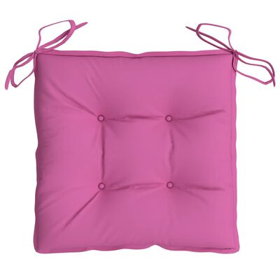 vidaXL Poduszki na krzesła, 2 szt., różowe, 50x50x7 cm, tkanina