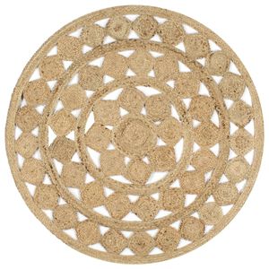 vidaXL Dywan pleciony ręcznie z juty, 120 cm