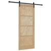 vidaXL Drzwi przesuwne 86 x 211 cm Lite drewno sosnowe