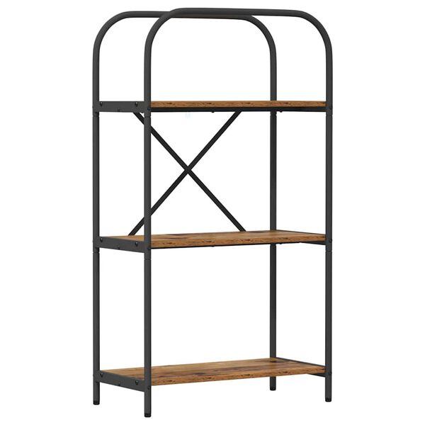 vidaXL P&oacute;łka na książki Stare drewno 60 x 30 x 109 cm