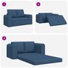 vidaXL Sofa Bed 60cm Niebieski tkanina