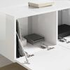 vidaXL Szafka pod telewizor 2 pcs Błyszcząca biel 78,5 x 31 x 29,5 cm