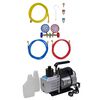 vidaXL Pompa pr&oacute;żniowa z blokiem miernik&oacute;w i 2 zawor&oacute;w do klimatyzacji