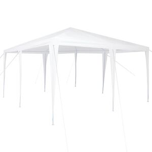 vidaXL Namiot Imprezowy Biały 400 x 400 x 266 cm Polietylen i Stal