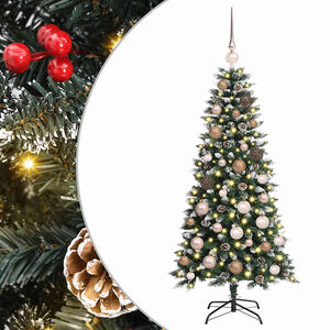 vidaXL Sztuczna choinka zielony 120 cm PVC, plastik i stal