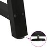 vidaXL Nogi do stołu jadalnego w kształcie litery A 2 szt. Czarne 90x(72-73) cm Stal