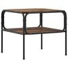 vidaXL Stolik boczny Stare drewno 100 x 50 x 46 cm Drewno inżynieryjne