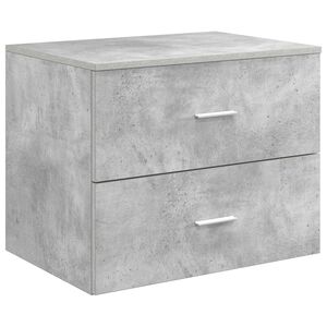vidaXL Szafka Łazienkowa Wisząca Betonowy szary 62,5 x 44,5 x 50 cm