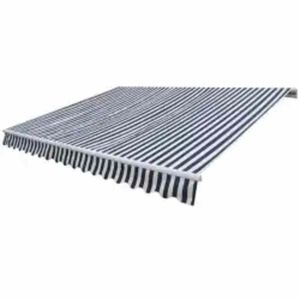 vidaXL Markiza automatyczna, 600 cm, niebiesko-biała