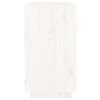 vidaXL Komoda, biała, 100x40x75 cm, lite drewno sosnowe