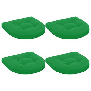 vidaXL Poduszki siedzące 4-częściowe 4 szt. 100% poliester zielony