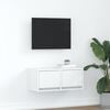 vidaXL Szafka RTV Biała 60x31x25,5 cm Drewno klejone