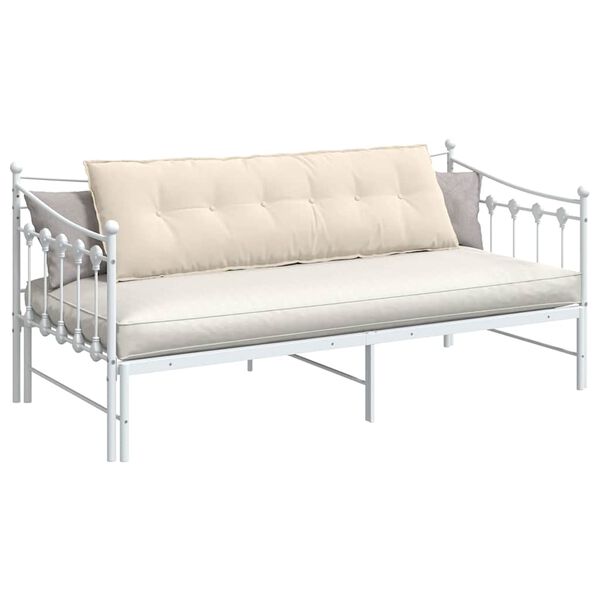 vidaXL Poduszka na plecy Beżowy 160 x 50 cm Tkanina mikrofibrowa