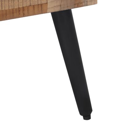 vidaXL Stolik kawowy, szary, 55x55x40 cm, lite drewno tekowe z odzysku