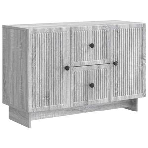 vidaXL Bufet Szary Sonoma 89 x 34,5 x 60 cm Drewno inżynieryjne
