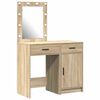 vidaXL Toaletka 2 szt. Brązowy 50 x 41 x 135 cm Drewno inżynieryjne