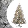 vidaXL Sztuczna choinka z bombką 210 cm 300 LED Ciepła biel