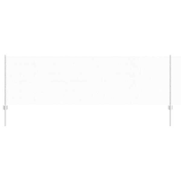 vidaXL Ogrodzenie z słupkiem Srebrny 0,8 x 10 m Stal