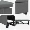 vidaXL Rozkładana sofa Ciemnoszary 194 x 50 x 82 cm sklejka