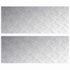 vidaXL Stopień 2 szt. 100 x 40 cm Srebrny Aluminium Prostokątny