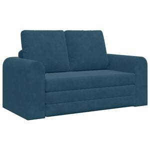 vidaXL Sofa Bed Niebieski 148 x 71 x 83 cm Aksamit