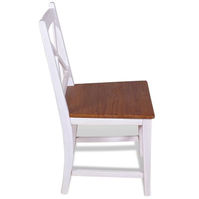 vidaXL Krzesła do jadalni, 4 szt, lite drewno tekowe i mahoniowe