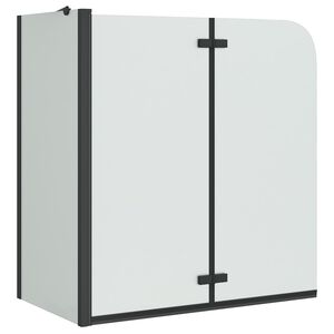 vidaXL Osłona prysznicowa Czarny 120 x 68 x 130 cm