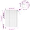 vidaXL Żaluzje weneckie Biały 175 x 125 cm Aluminium
