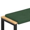 vidaXL Poduszka na ławkę sztruks Ciemnozielony Głębokość 35 cm