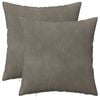 vidaXL Poszewka na poduszkę 2 pcs HEERLEN jasnoszary 30 x 30 cm Welur