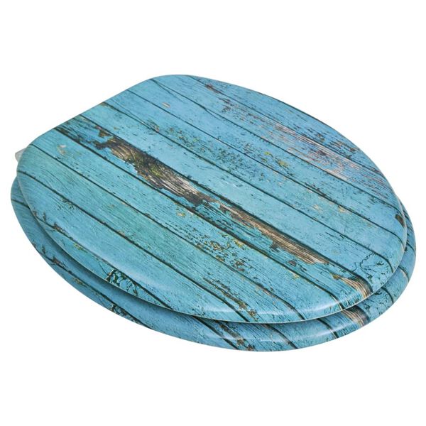 vidaXL Deska klozetowa, 2 szt., MDF z nadrukiem starego drewna