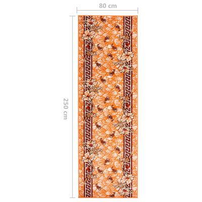 vidaXL Chodnik dywanowy, BCF, terakota, 80x250 cm
