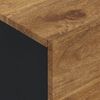 vidaXL Szafka z 3 drzwiczek, 40x33x110 cm, lite drewno mango i żelazo