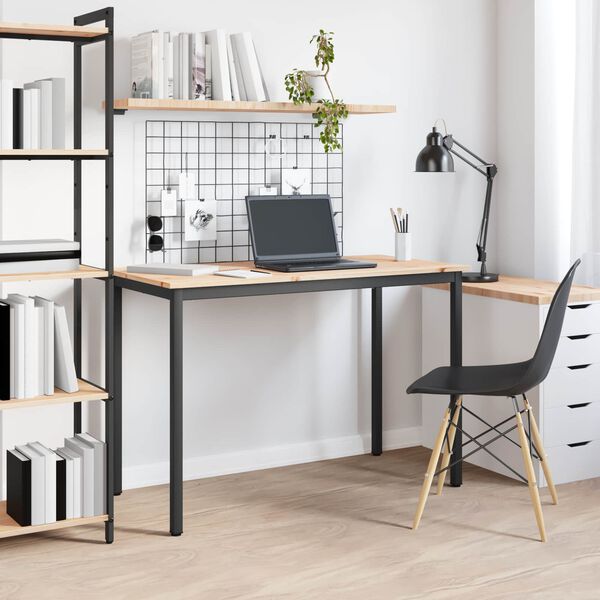 vidaXL St&oacute;ł jadalny Naturalny 110 x 55 x 75 cm Lite drewno sosnowe