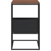 vidaXL Stolik boczny, czarny, 55x36x59,5 cm, materiał drewnopochodny