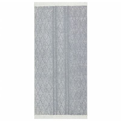vidaXL Dywan, jasnoszary, 100x200 cm, bawełniany