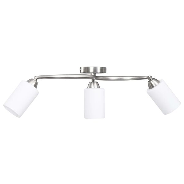 vidaXL Lampa sufitowa z ceramicznymi kloszami na 3 żar&oacute;wki E14